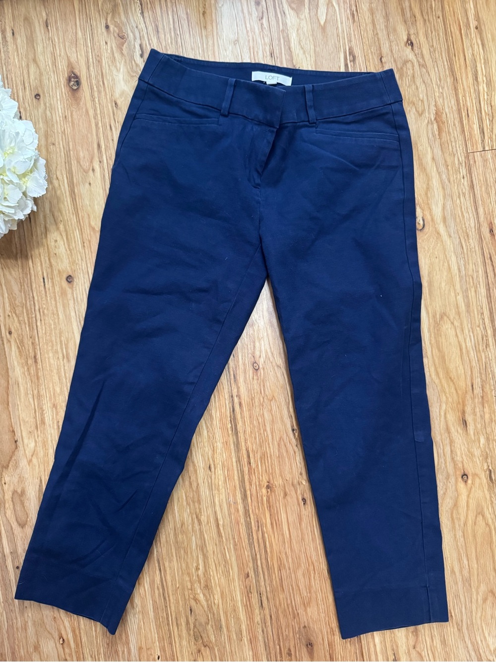 LOFT Navy Riviera Pant - Picture 1 of 8